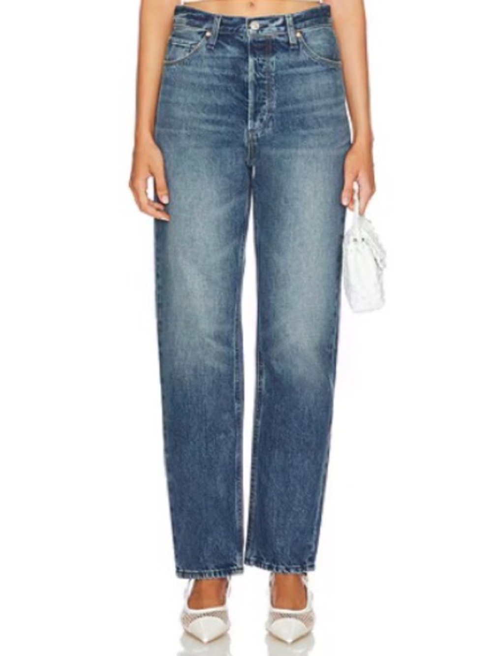 Paige High-Rise Straight Leg Women’s Jeans - Blue sawyer vintage-inspired 29